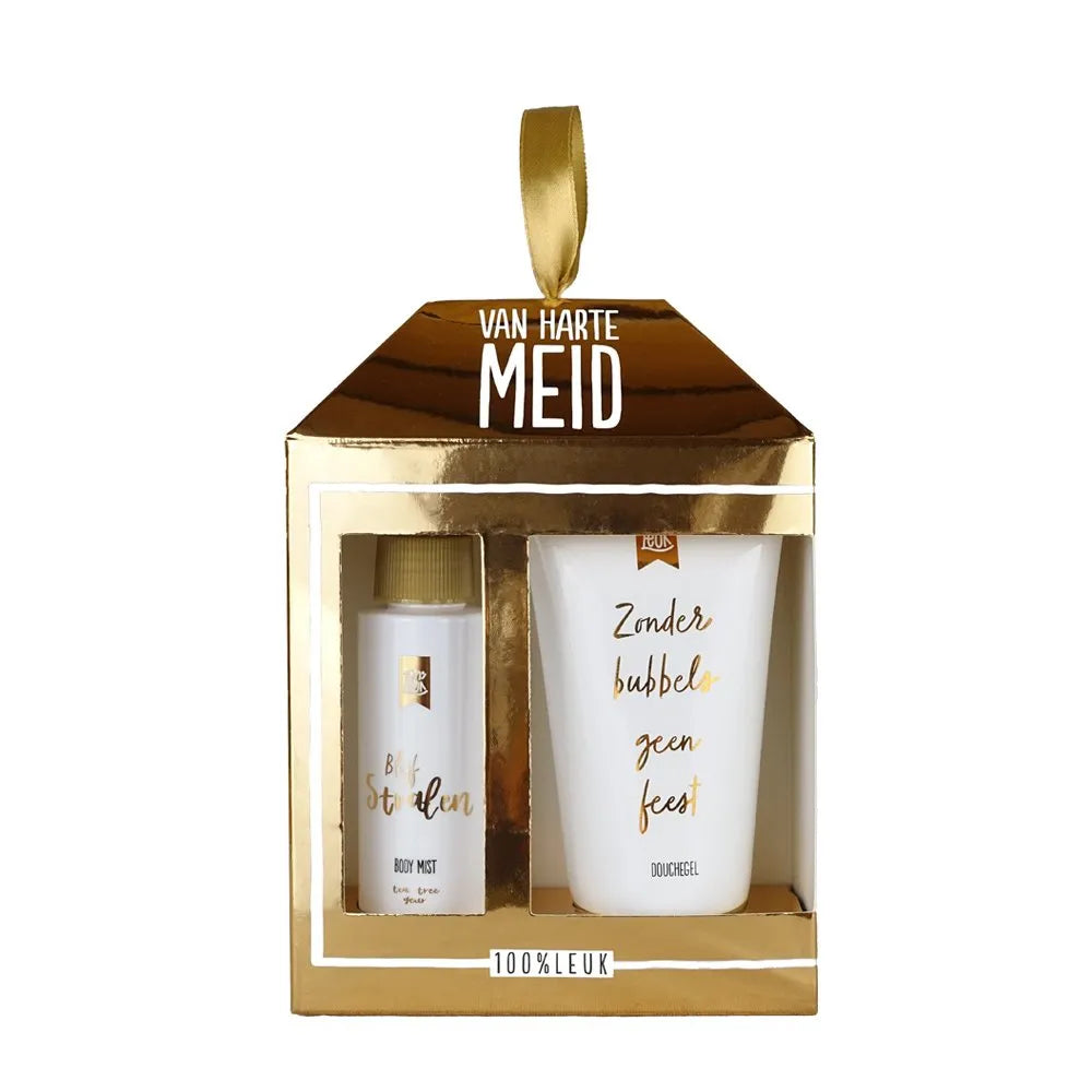Cadeauset Van Harte Meid | 100% Leuk