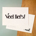 Bloom Flowering Card - Black and White