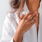 Ring Silber mit Rhodenit-Edelstein - Rosa