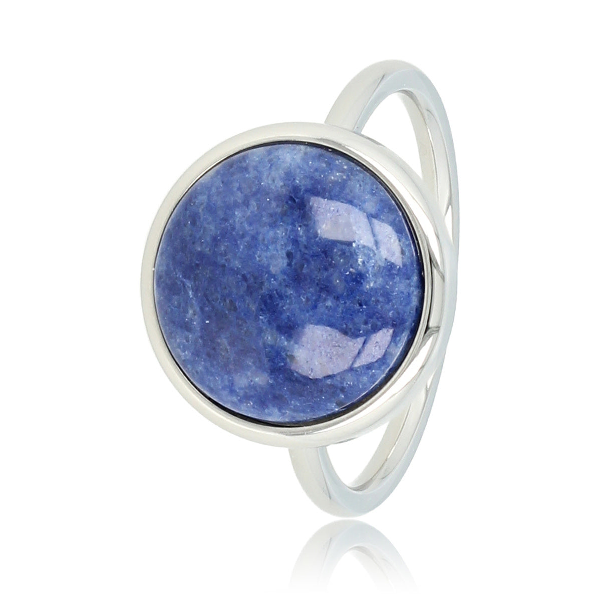 Ring Zilver Lapiz Lazuli edelsteen - Blauw | My Bendel