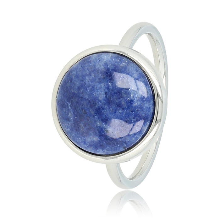 Ring Zilver Lapiz Lazuli edelsteen - Blauw