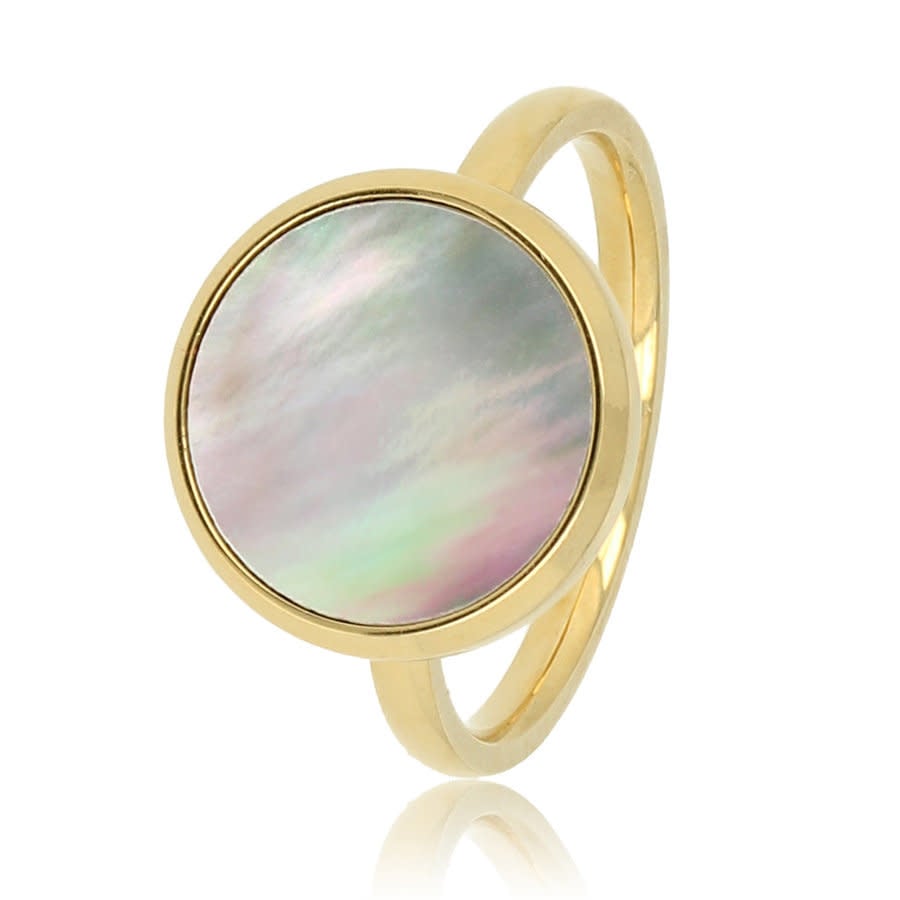 Ring - Goud met  met Black Pearl edelsteen | My Bendel
