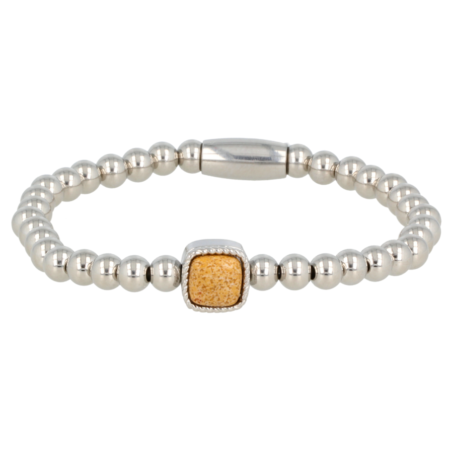 Zilveren Armband met Picture Jasper Edelsteen | My Bendel