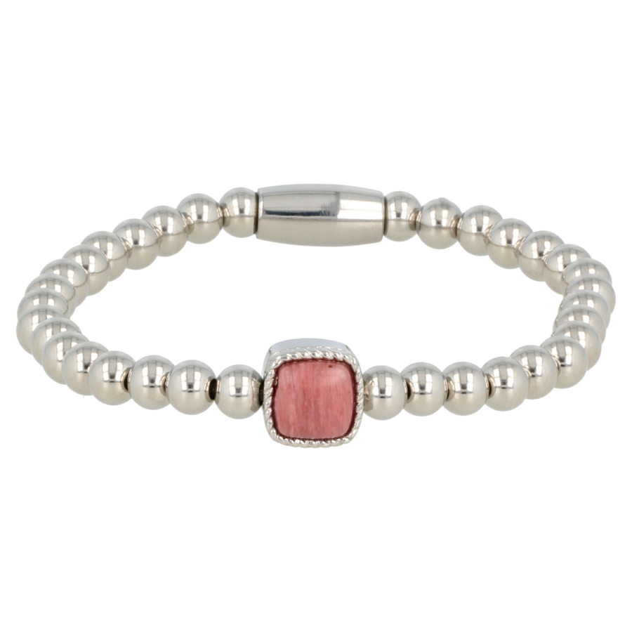 Zilveren Armband met Rhodeniet Edelsteen | My Bendel