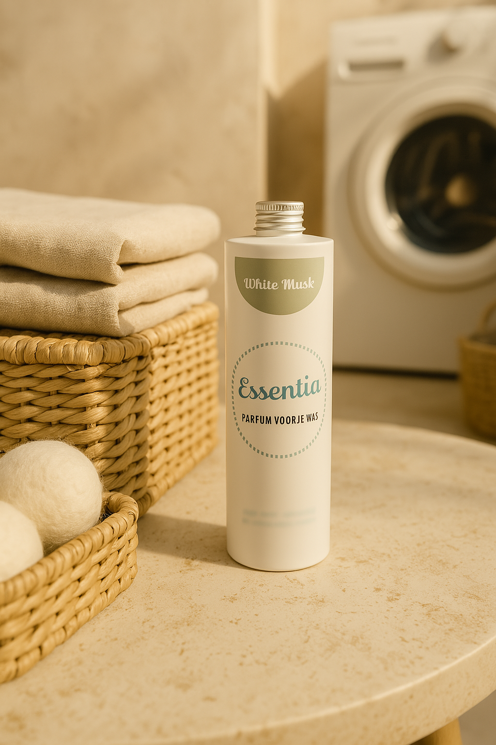 Wasparfum Wasgeluk productlijn met verschillende geuren van Essentia