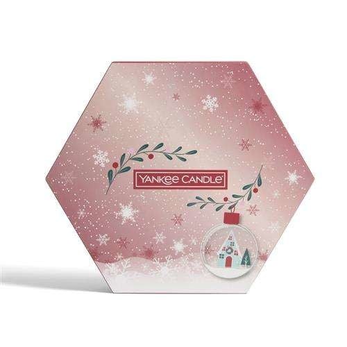 Snow Globe Wonderland Geschenkset mit 18 Teelichtern und 1 Halter